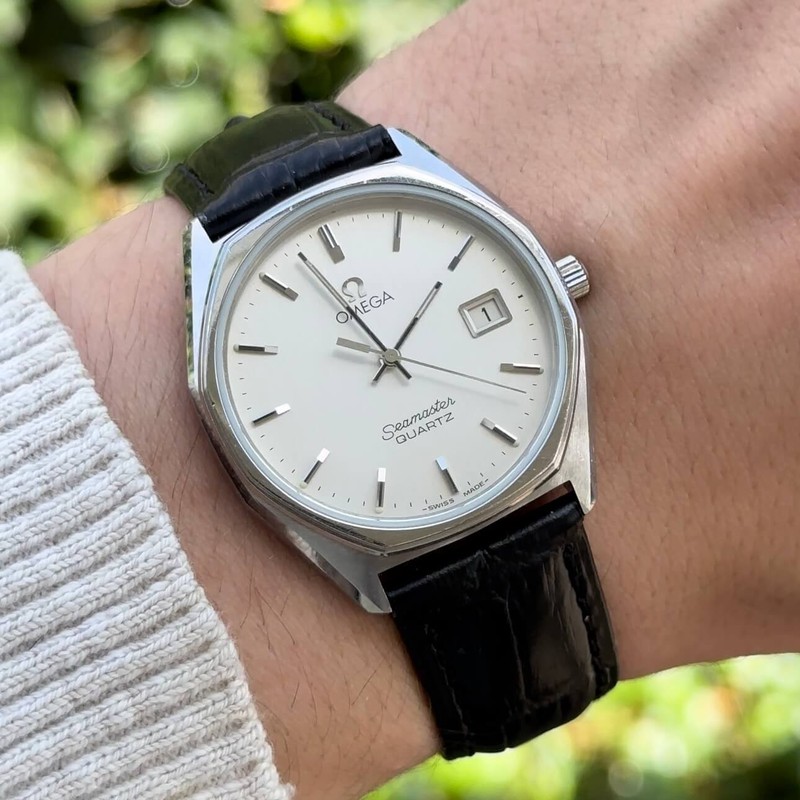 Omega Seamaster Quartz (Vintage Omega Seamaster Quartz Octagon case ...