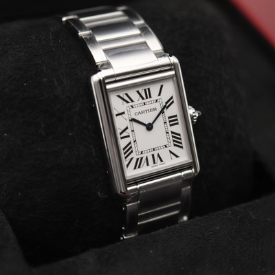 CRWSTA0052 - Tank Must watch - Large model, quartz movement, steel - Cartier