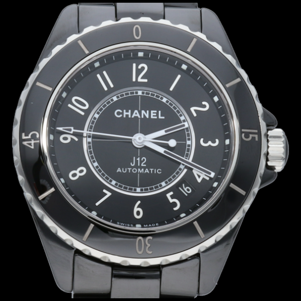 Chanel J12 Black Ceramic Stainless Steel Automatic 42mm Chronograph Wa