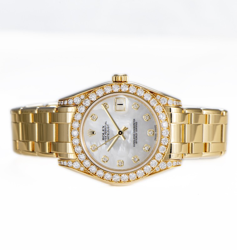 Rolex Datejust Pearlmaster 34 Yellow Gold - 34 Diamond Bezel