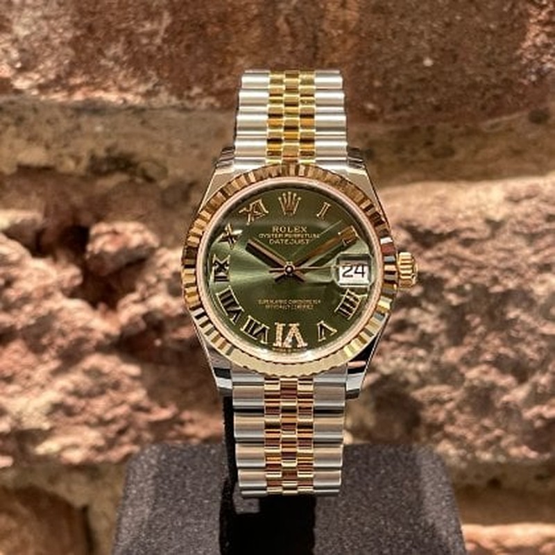 FS: Rolex Datejust 31 Steel & Gold Green Dial 278273 NEW - Rolex