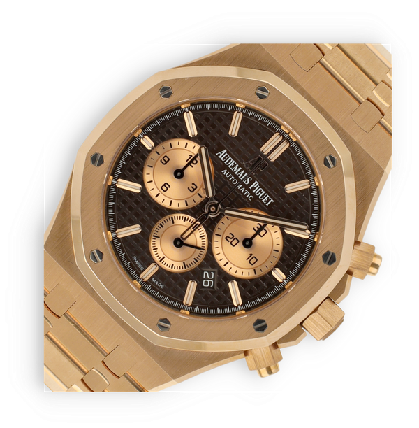 Audemars Piguet Royal Oak Chronograph Chocolate 26331OR.OO.1220OR.02 Rose  Gold Watch