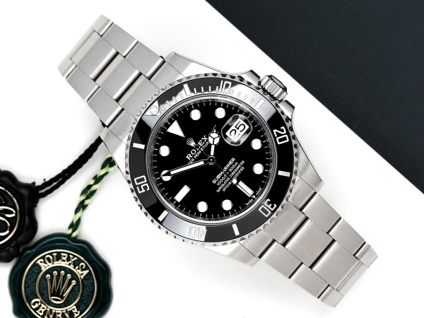 Rolex Submariner Date Black 126610 Stainless Steel Watch, Used, Mens | Bob's Watches