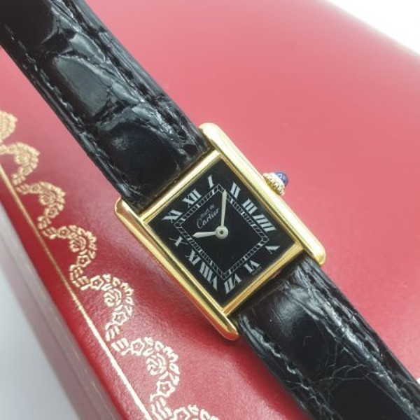 Cartier Tank Must Vermeil small model serviced and new goldplating