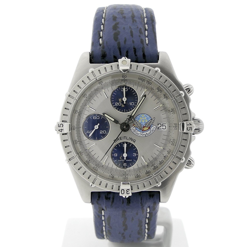 0615/1000)　Blue　Chronomat　(A13048,　No.　Breitling　Impulse