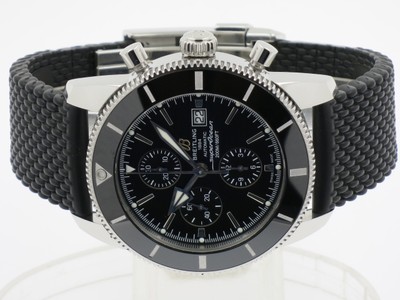 Breitling Superocean Heritage II Chronograph 46 Complete Black Box Papers  A13312