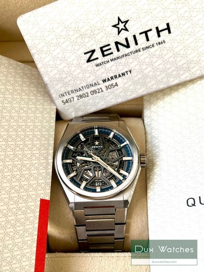 Zenith Defy Classic 41mm Titanium Skeleton Dial Ref-95.9000.670/78.M9000  Box and Papers