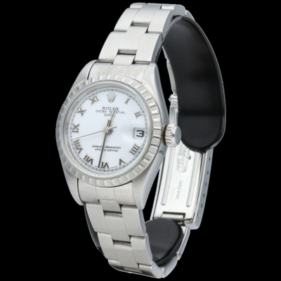 Rolex Lady Date Steel White Roman 79240 Oyster WATCH CHEST