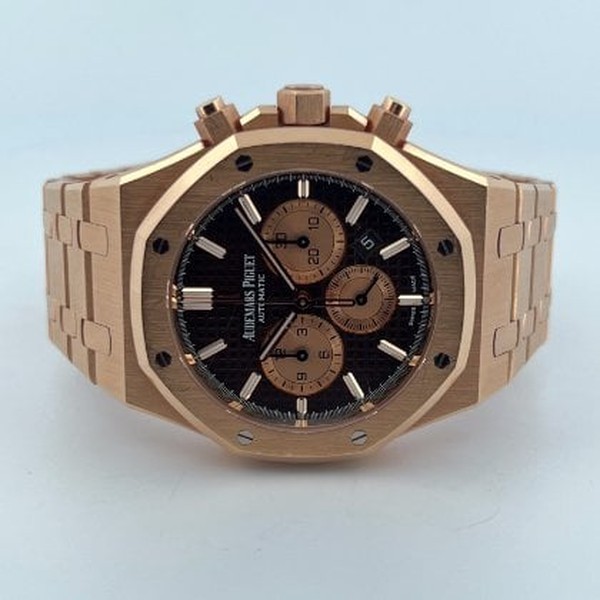 Audemars Piguet Royal Oak Chronograph Chocolate 26331OR.OO.1220OR.02 Rose  Gold Watch