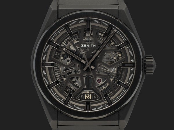 Zenith Defy Classic PAPERS Ceramic Skeleton Date Watch 49.9000.670/77.