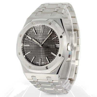Audemars Piguet 15510ST.OO.1320ST.07 Royal Oak Selfwinding Black Dial Watch  - Luxury Watches USA